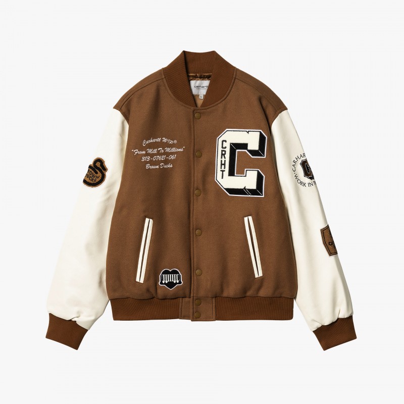 Carhartt WIP Brown Ducks Bomber - I033855 1X4 XX | Fuxia, Urban Tribes United