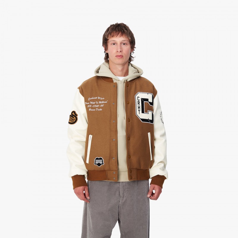 Carhartt WIP Brown Ducks Bomber - I033855 1X4 XX | Fuxia, Urban Tribes United