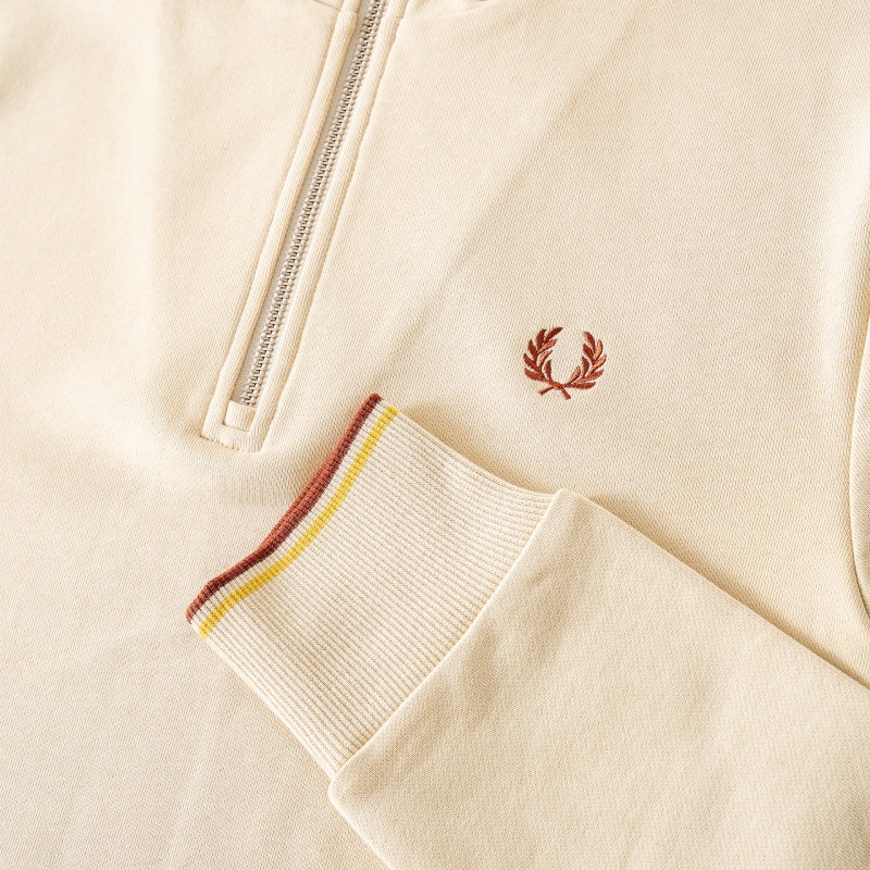 Fred Perry Half Zip - M3574 W69 | Fuxia, Urban Tribes United