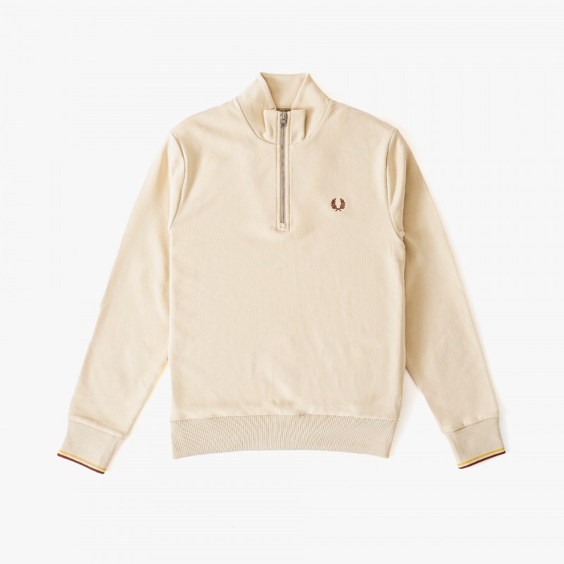 Fred Perry Half Zip - M3574 W69 | Fuxia, Urban Tribes United