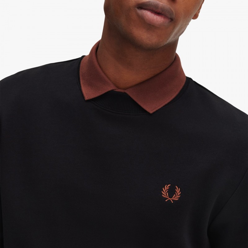 Fred Perry Crew Neck - M7535 X56 | Fuxia, Urban Tribes United