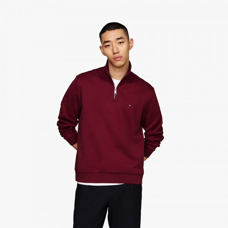 Tommy Hilfiger Essential Intechno 1/4 Zip - MW0MW36510 VLP | Fuxia, Urban Tribes United