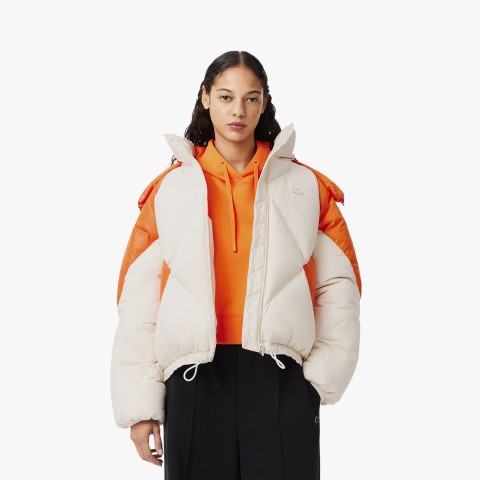 Lacoste Cropped Oversized Colorblock W