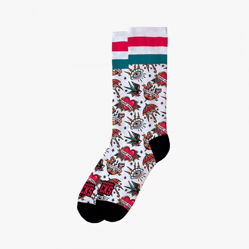 American Socks Love Hurts - AS245 | Fuxia, Urban Tribes United