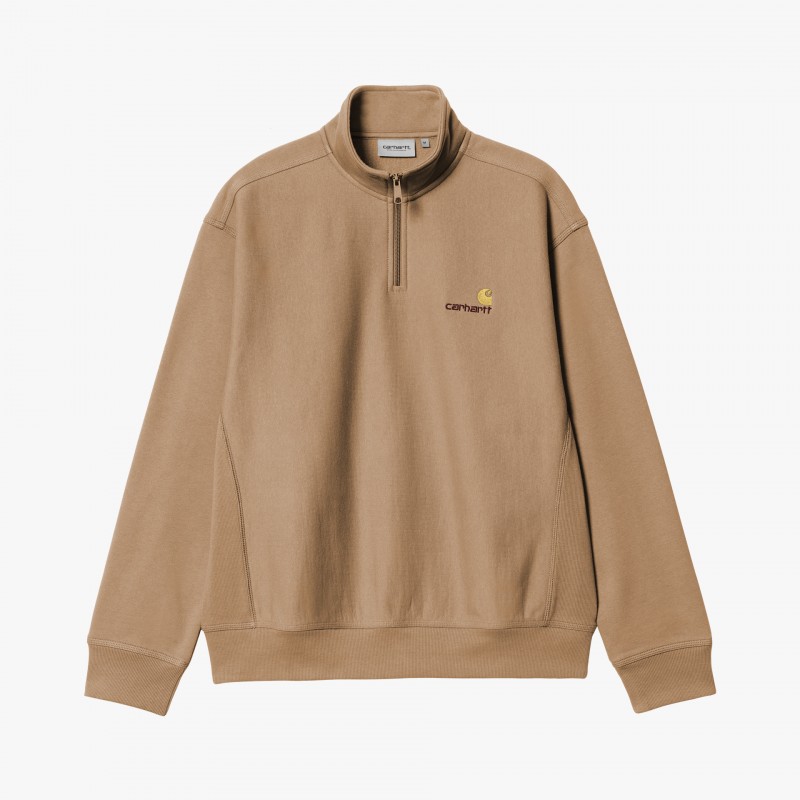 Carhartt WIP Half Zip American Scrip - I027014 2FS XX | Fuxia, Urban Tribes United