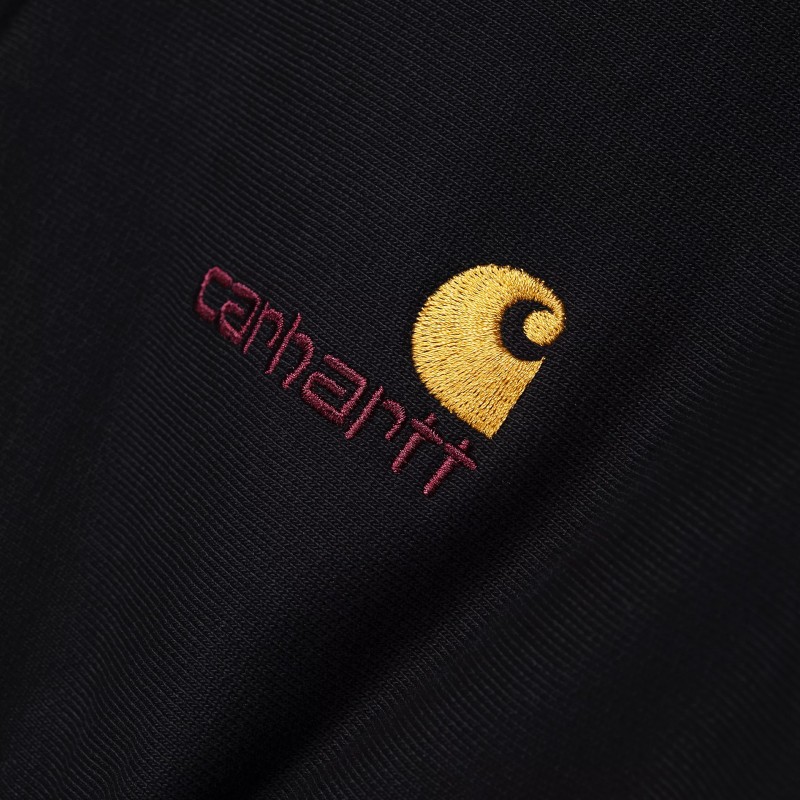 Carhartt WIP Half Zip American Script - I027014 89 XX | Fuxia, Urban Tribes United