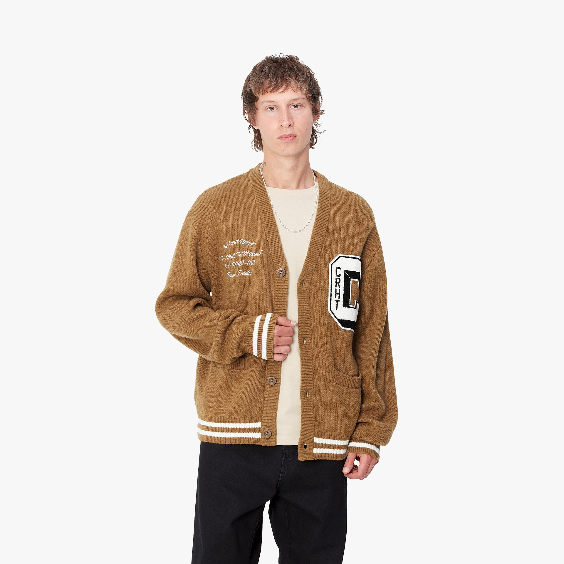 Carhartt WIP Brown Ducks Cardigan