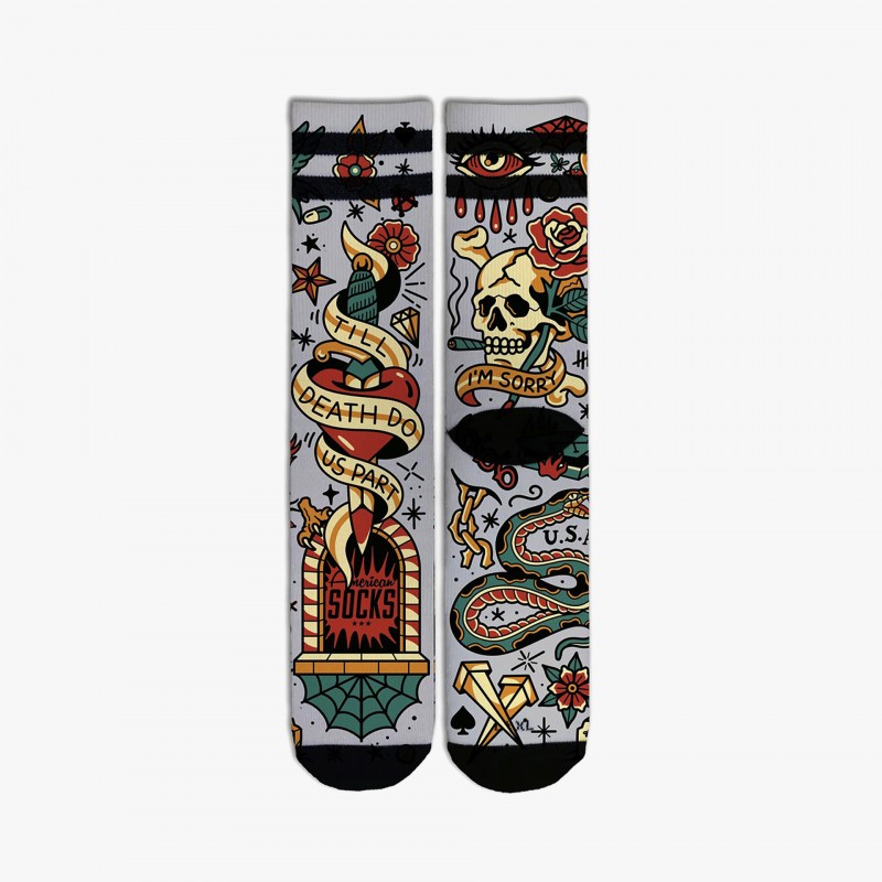 American Socks Till Death Do Us Part - AS272 | Fuxia, Urban Tribes United