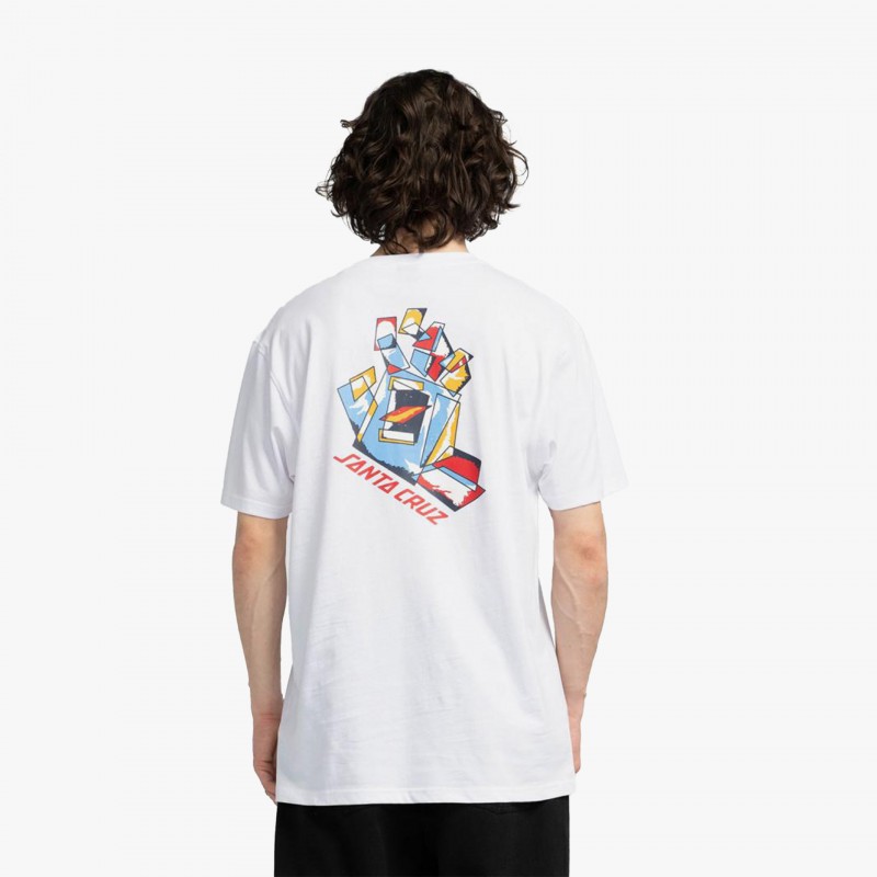 Santa Cruz Screaming Scratched Hand - SCA TEE 11826 - Fuxia, Urban Tribes United