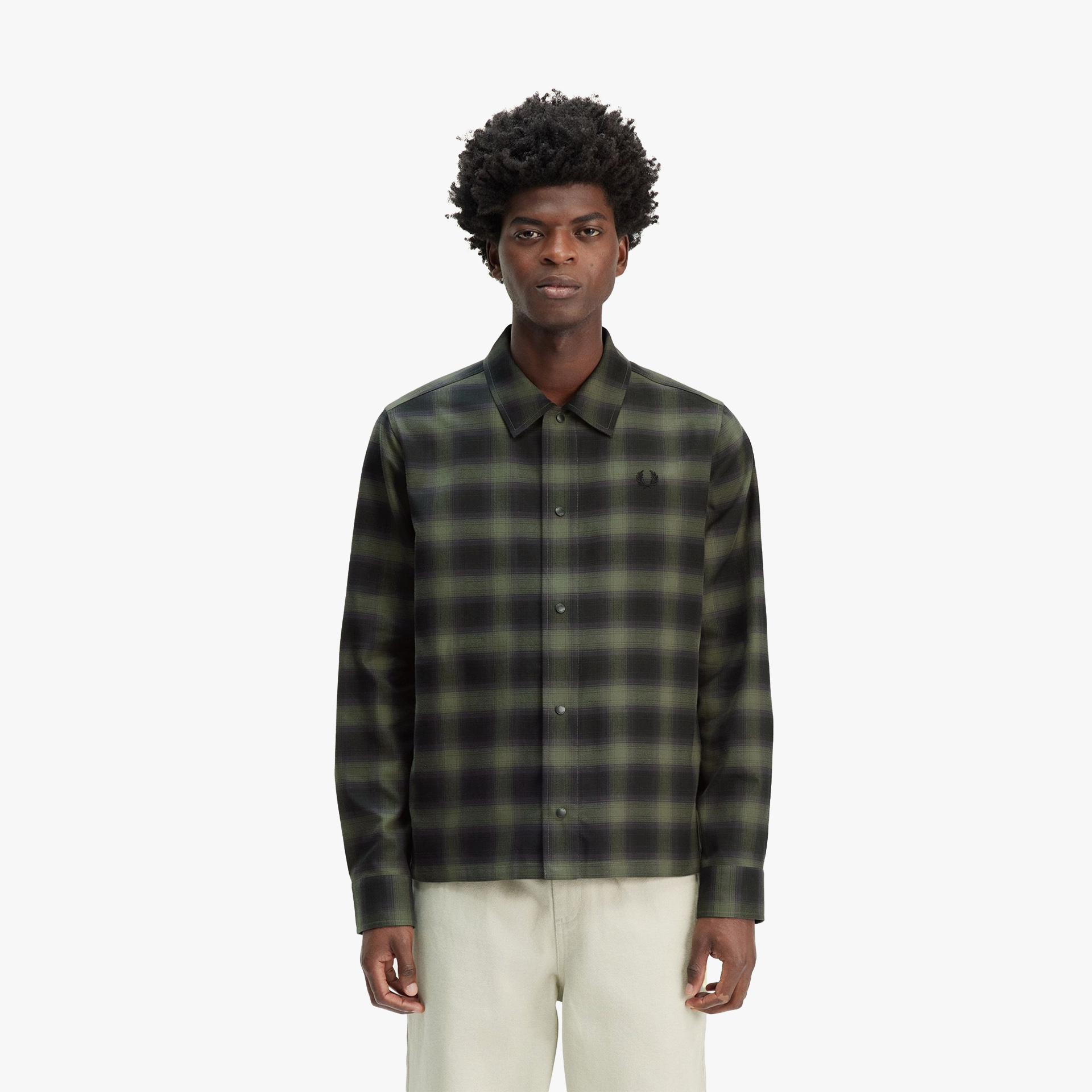 Fred Perry Blurred Tartan
