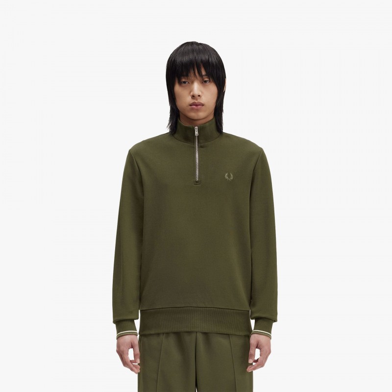 Fred Perry Half Zip - M3574 W92 - Fuxia, Urban Tribes United