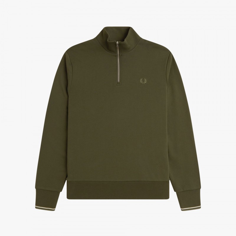 Fred Perry Half Zip - M3574 W92 - Fuxia, Urban Tribes United