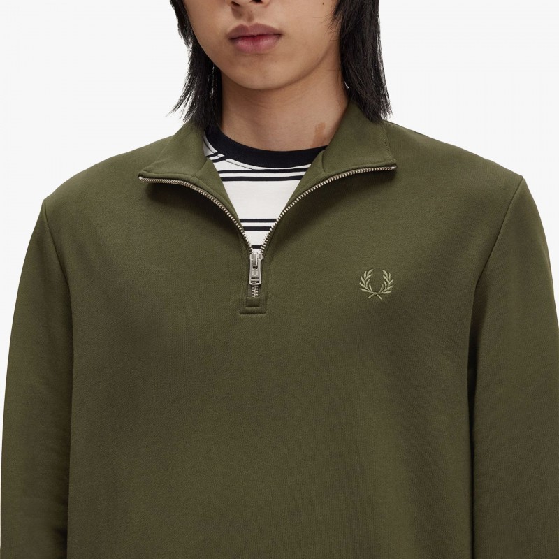 Fred Perry Half Zip - M3574 W92 - Fuxia, Urban Tribes United