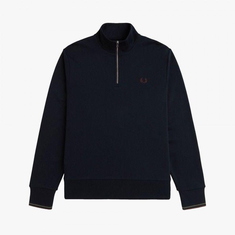 Fred Perry Half Zip - M3574 W65 - Fuxia, Urban Tribes United