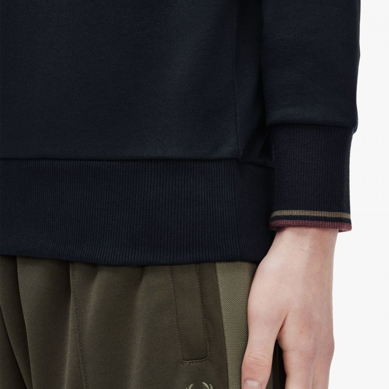 Fred Perry Half Zip - M3574 W65 - Fuxia, Urban Tribes United