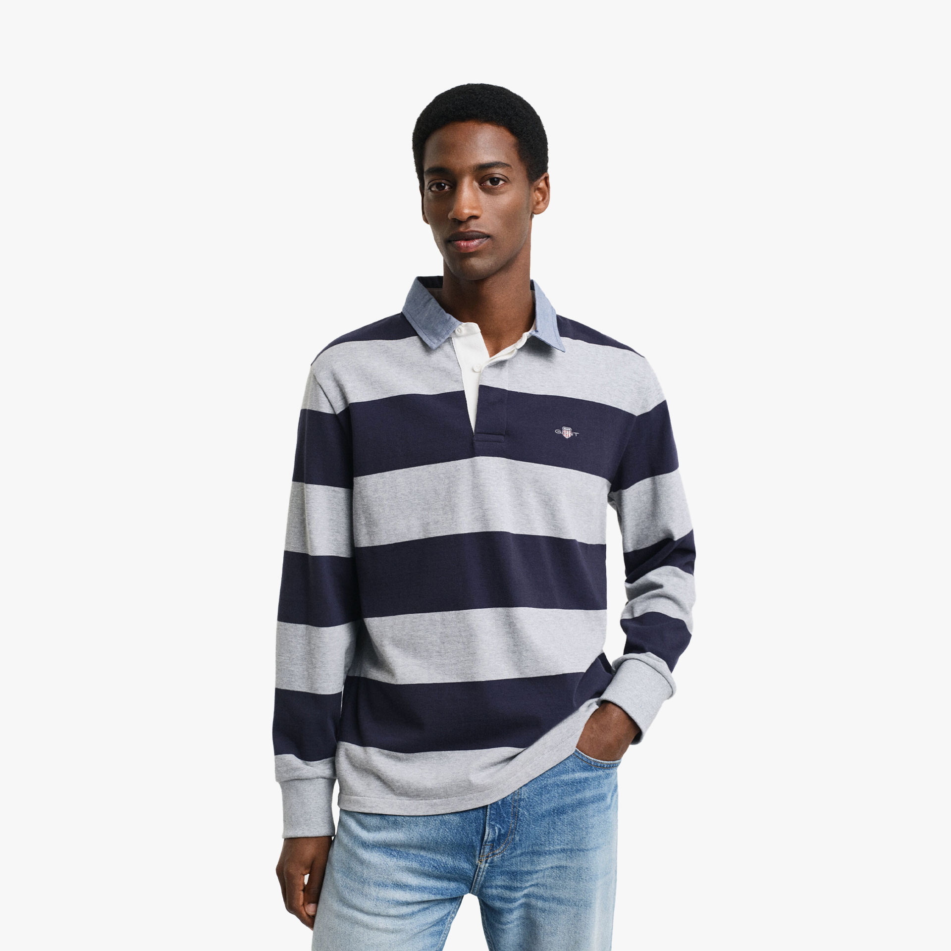 Gant Chambray Striped Heavy