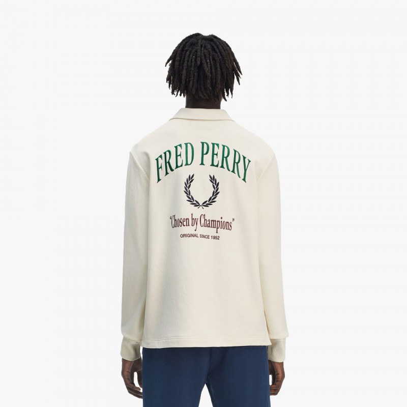 Fred Perry Embroidered Champion Collared - M9846 560 - Fuxia, Urban Tribes United