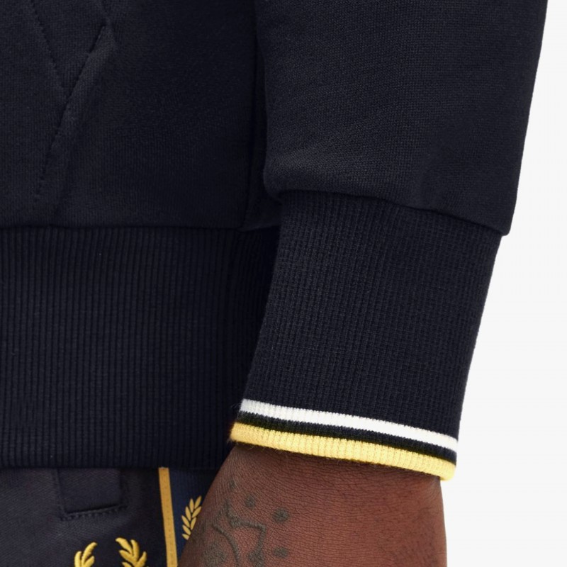 Fred Perry Tipped Hooded - M2643 W53 - Fuxia, Urban Tribes United