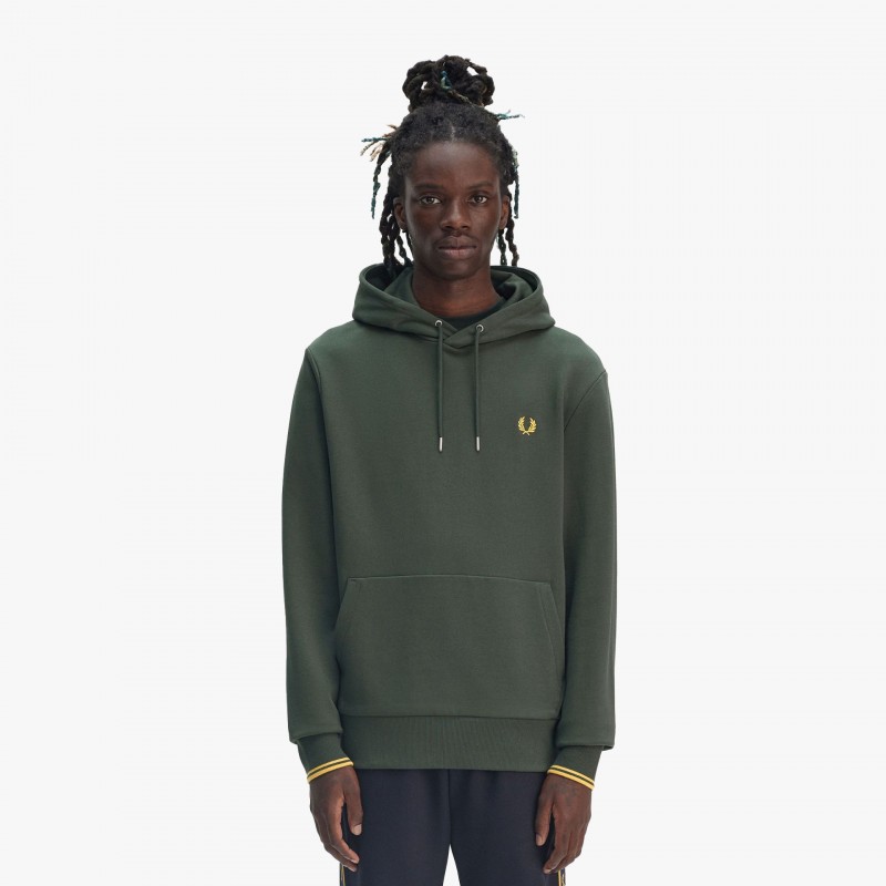 Fred Perry Sweat Tipped Hooded - M2643 X89 - Fuxia, Urban Tribes United