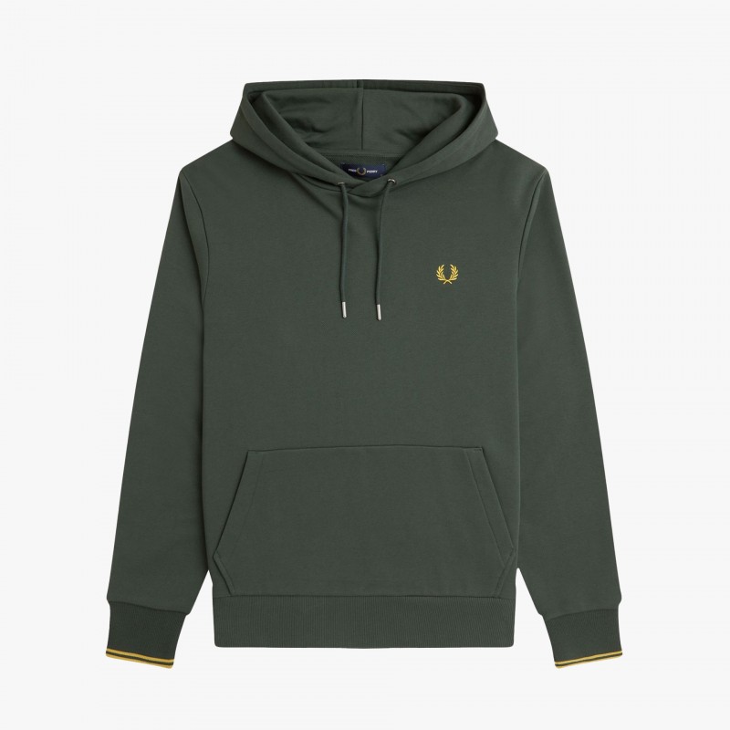 Fred Perry Sweat Tipped Hooded - M2643 X89 - Fuxia, Urban Tribes United