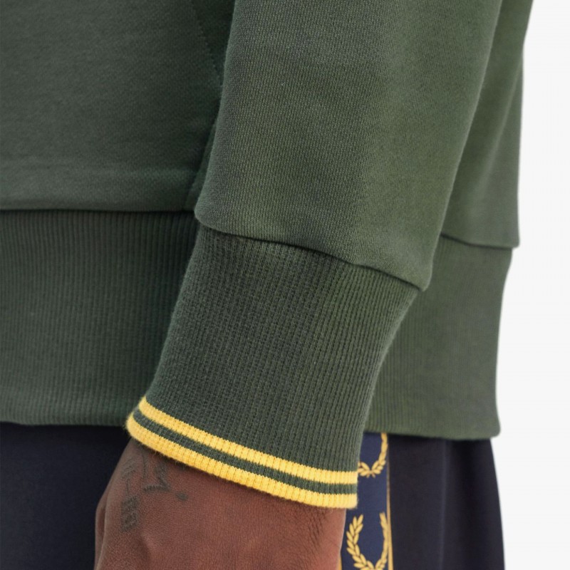 Fred Perry Sweat Tipped Hooded - M2643 X89 - Fuxia, Urban Tribes United