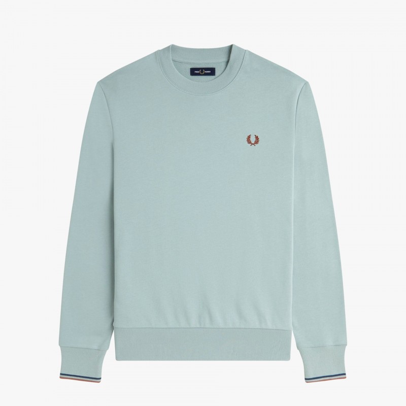 Fred Perry Crew Neck - M7535 X06 - Fuxia, Urban Tribes United