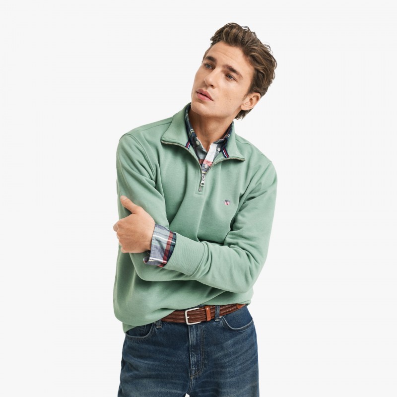 Gant Reg Shield Half Zip - 2008005 362 - Fuxia, Urban Tribes United