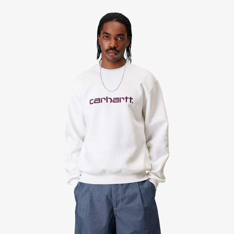 Carhartt WIP Sweat Carhartt - I030546 2QZ XX - Fuxia, Urban Tribes United