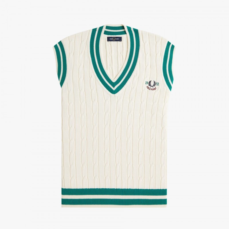 Fred Perry Cable Knit Tennnis - K9721 560 - Fuxia, Urban Tribes United