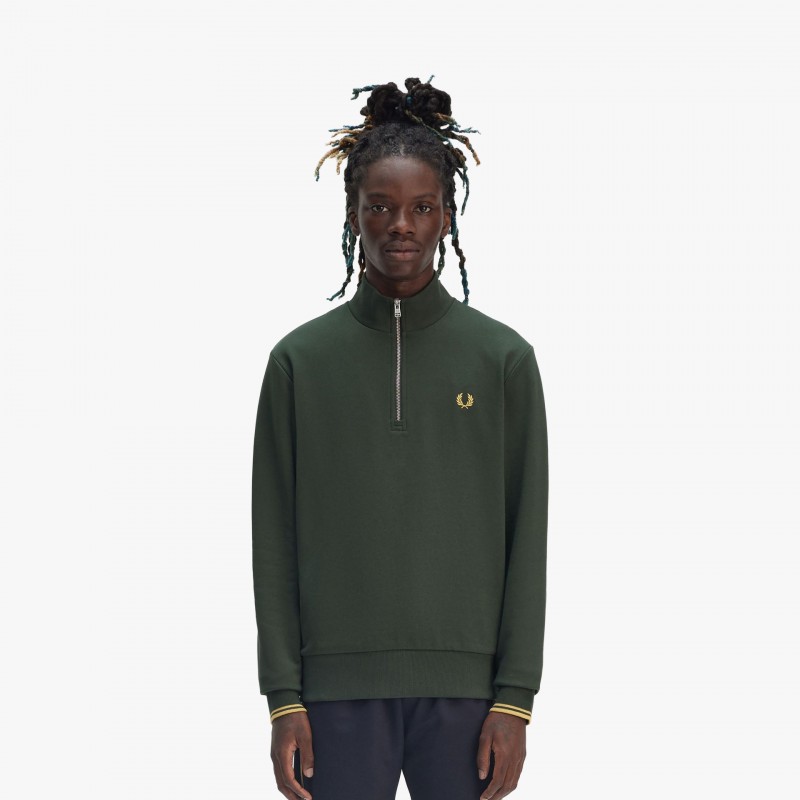 Fred Perry Half Zip - M3574 X89 - Fuxia, Urban Tribes United