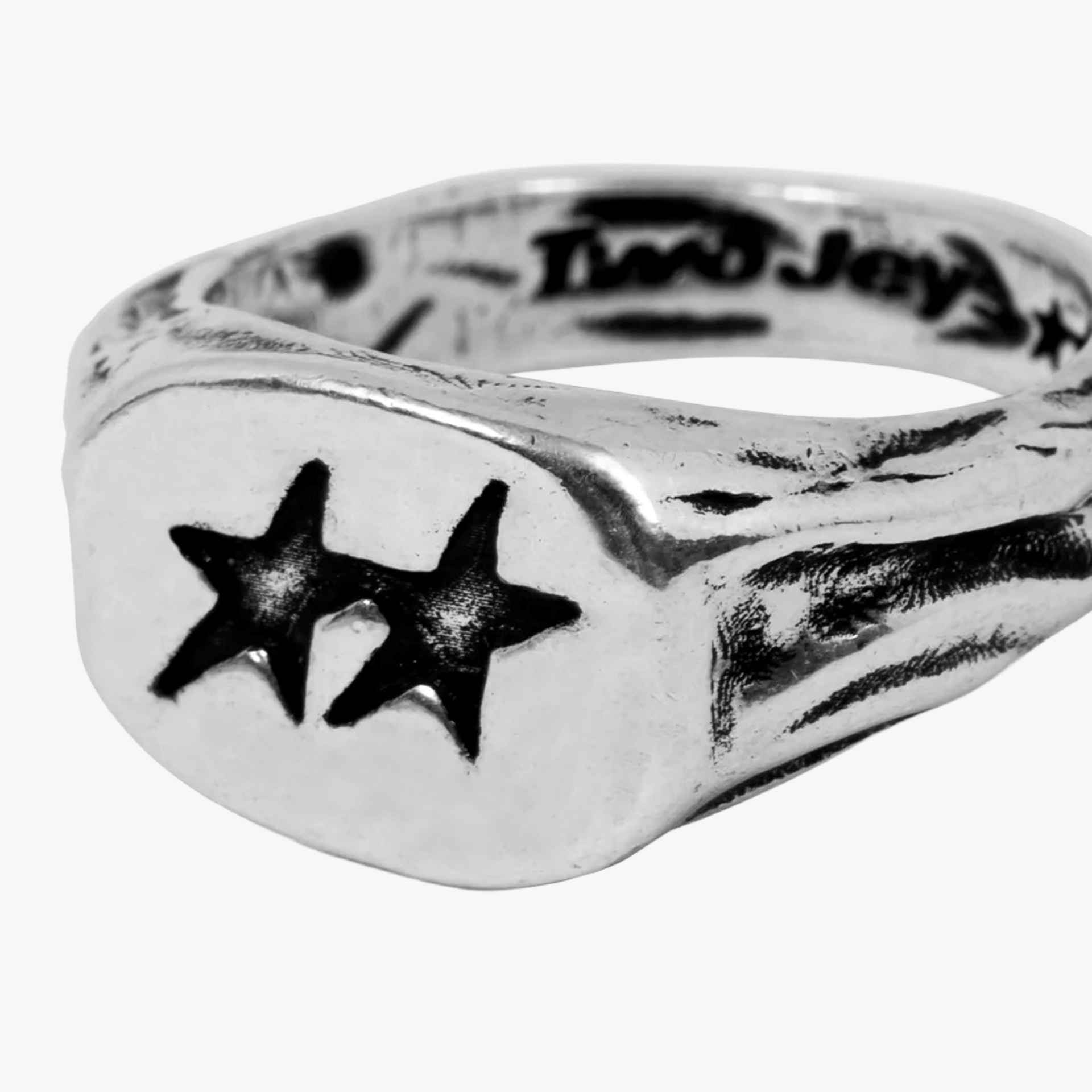 TwoJeys Superstar Signet Silver