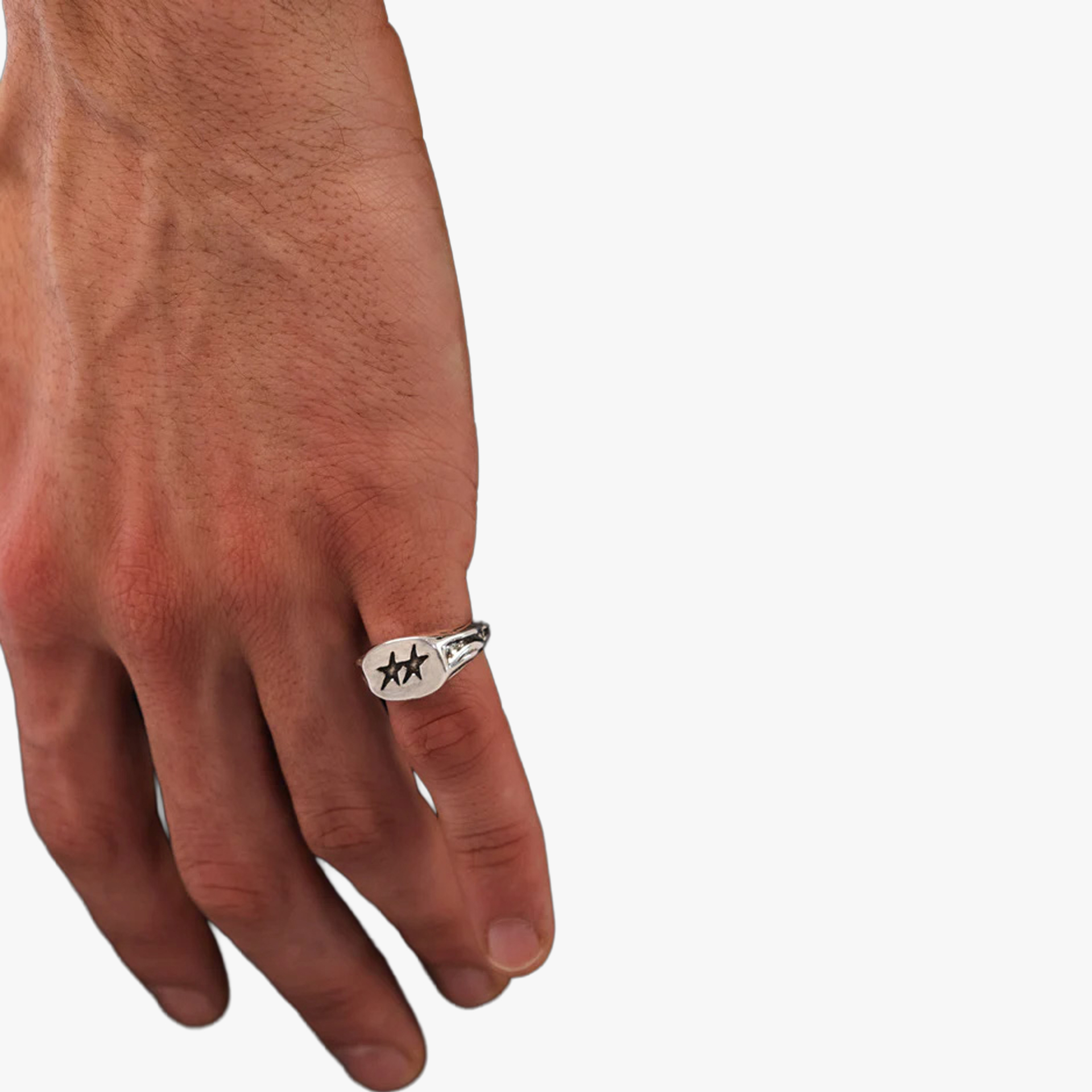 TwoJeys Superstar Signet Silver