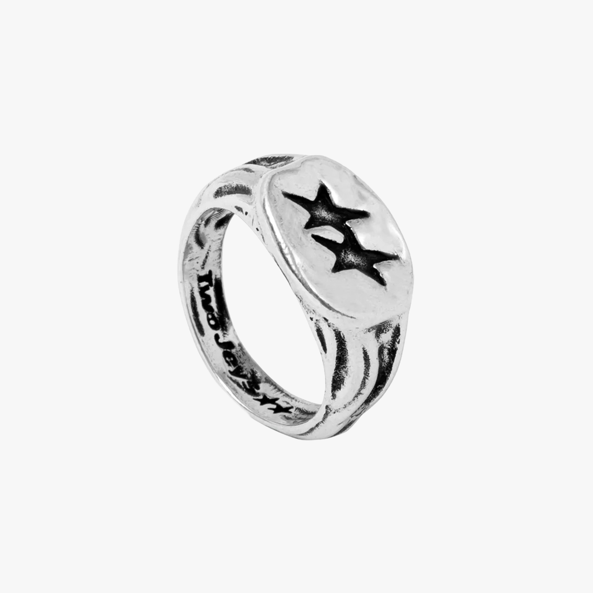 TwoJeys Superstar Signet Silver