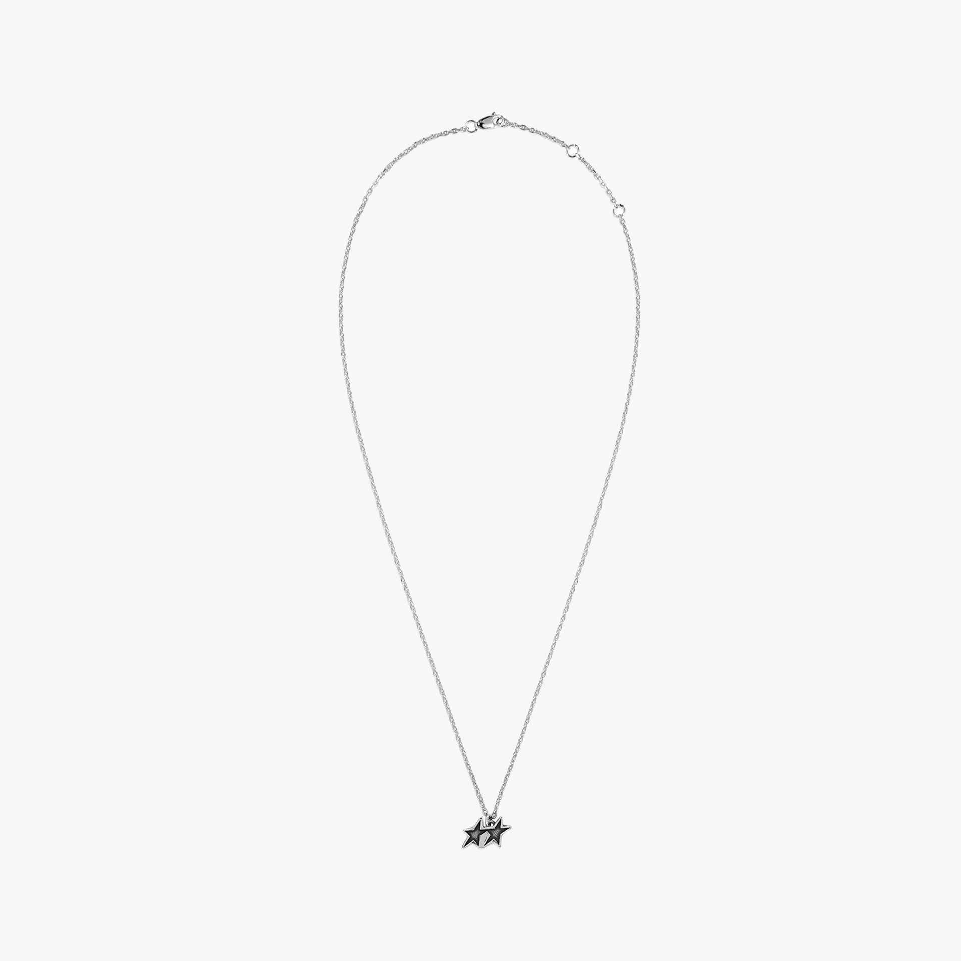 TwoJeys Tilted Necklace Silver