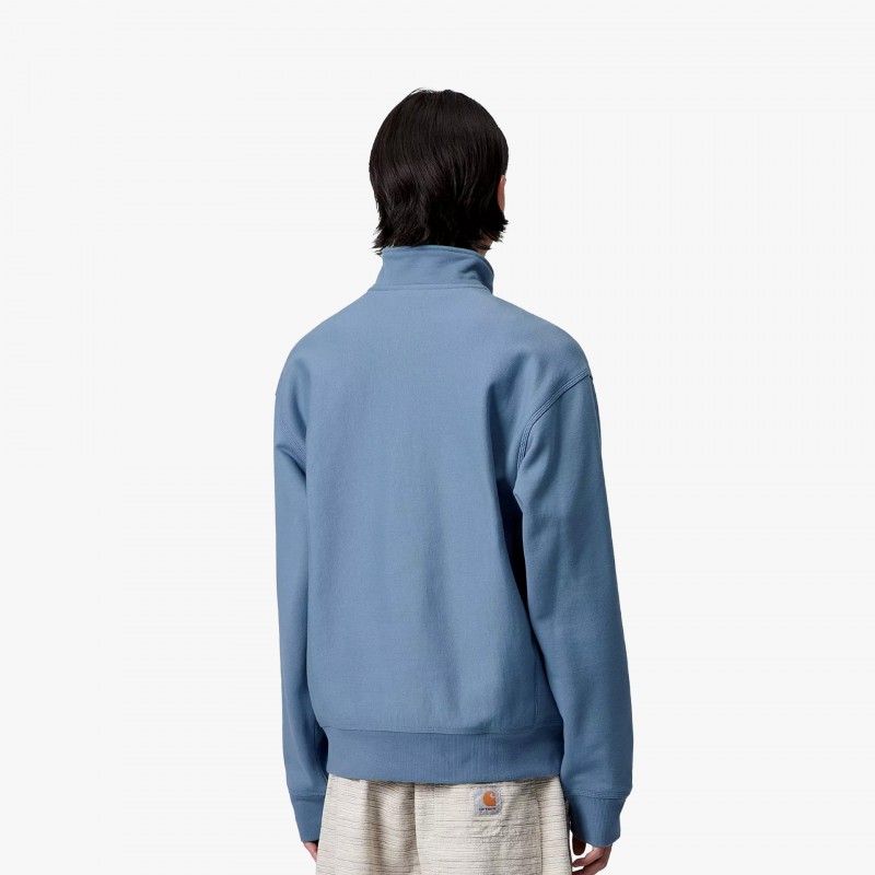 Carhartt WIP Half Zip American Scrip - I027014 1YI XX - Fuxia, Urban Tribes United
