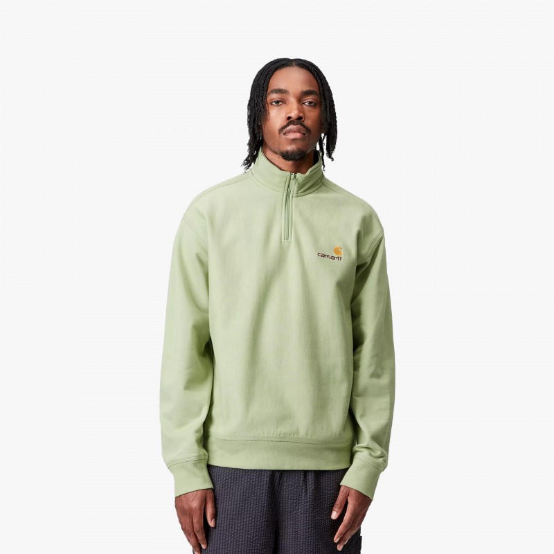 Carhartt WIP Half Zip American Script - I027014 UV XX - Fuxia, Urban Tribes United