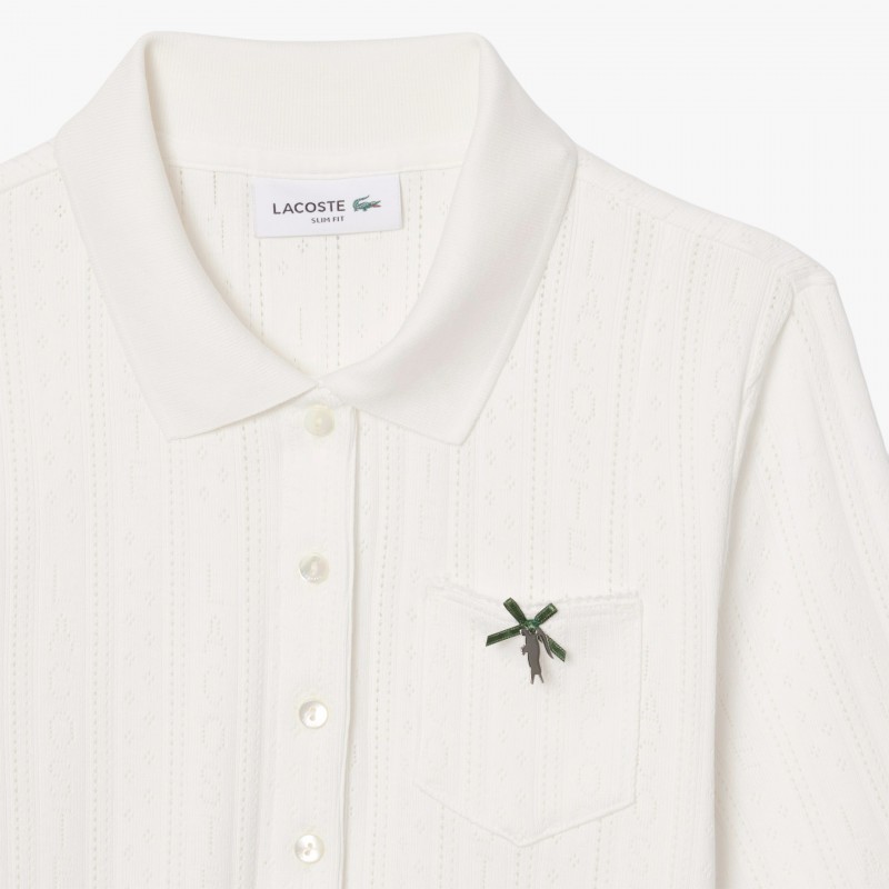 Lacoste Pointelle Slim Fit - DF5296 70V - Fuxia, Urban Tribes United