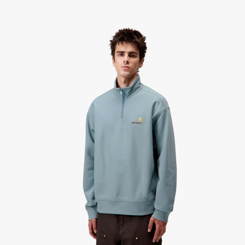 Carhartt WIP Half Zip American Script - I027014 33E XX - Fuxia, Urban Tribes United