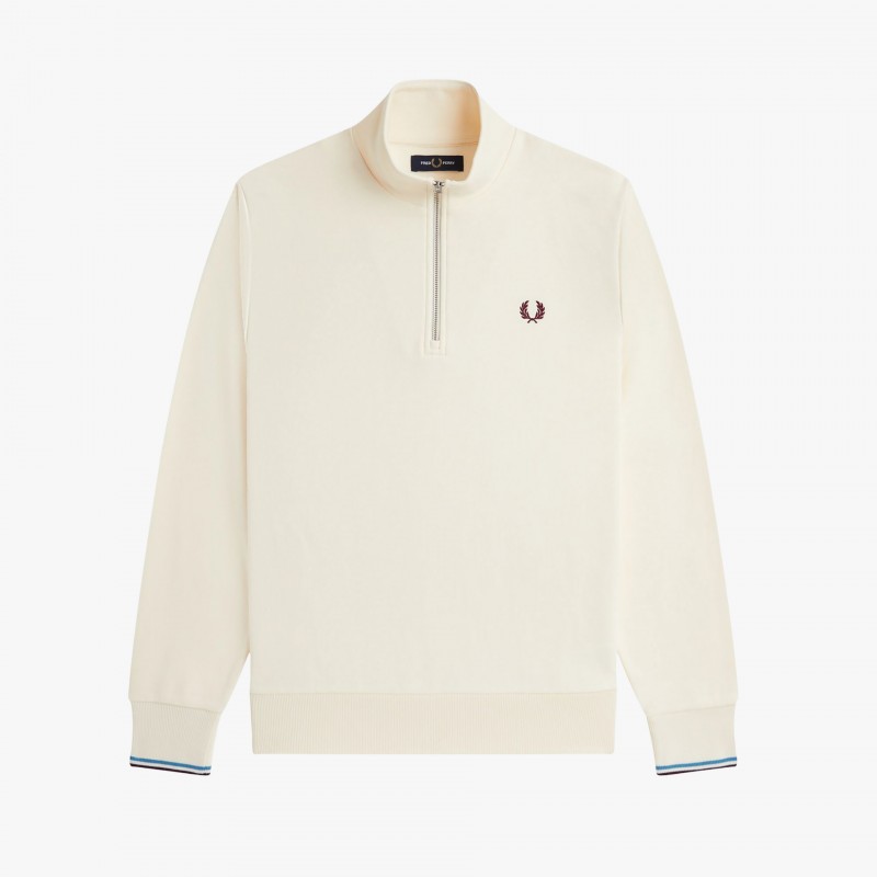 Fred Perry Half Zip - M3574 Z46 - Fuxia, Urban Tribes United