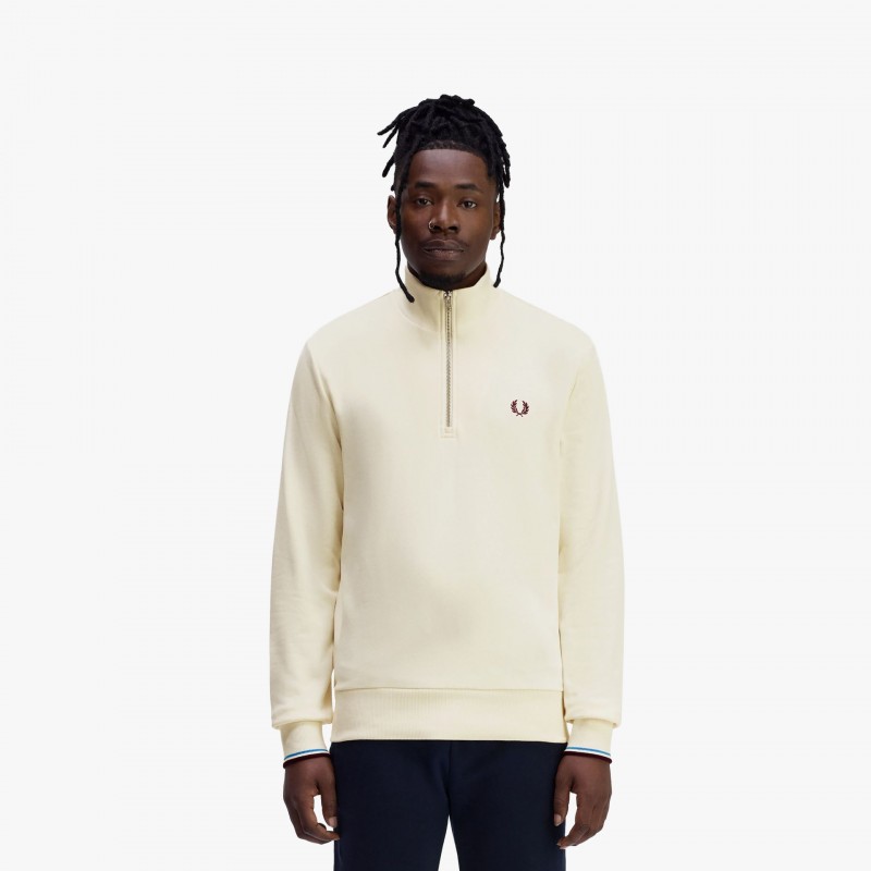 Fred Perry Half Zip - M3574 Z46 - Fuxia, Urban Tribes United