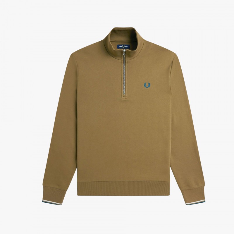 Fred Perry Half Zip - M3574 Z60 - Fuxia, Urban Tribes United