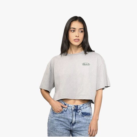 Vans Era Script Relaxed Crop SS