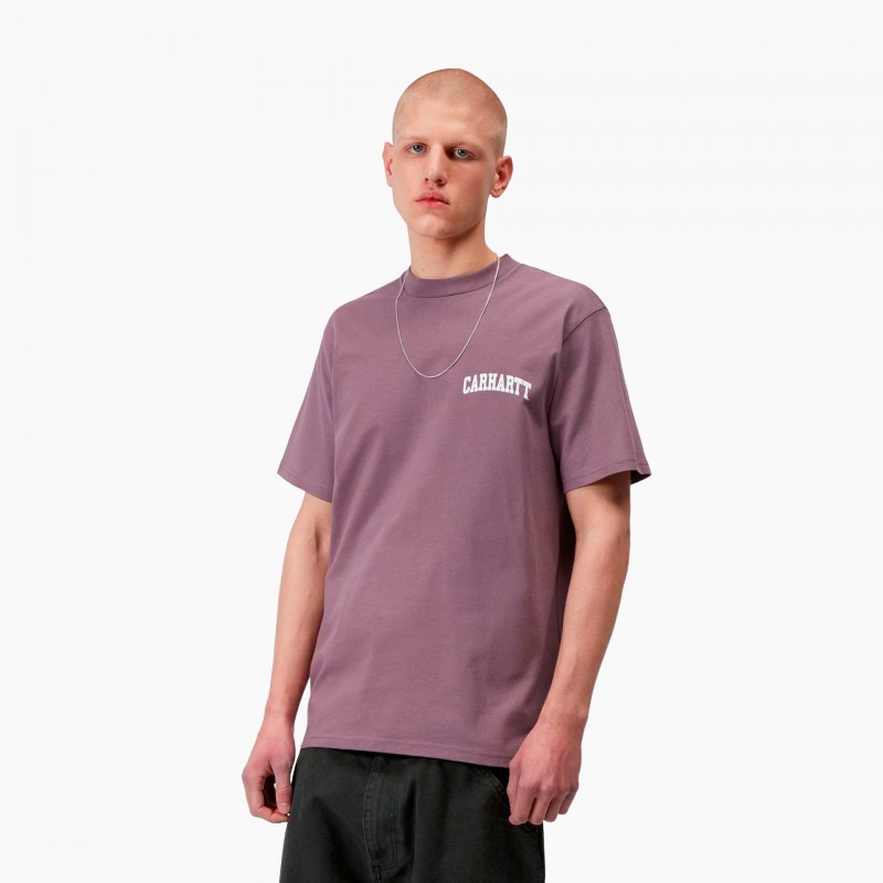 Carhartt WIP S/S University Script - I036110 3BS XX - Fuxia, Urban Tribes United