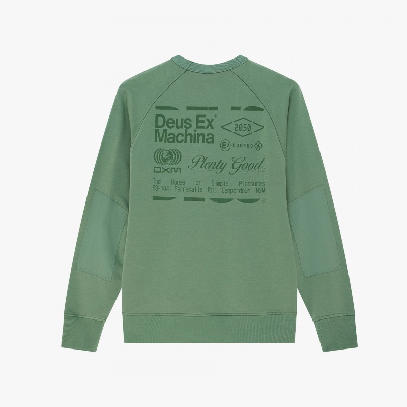 Deus Ex Machina Plenty Good Crew - D261MSW545 GRE - Fuxia, Urban Tribes United