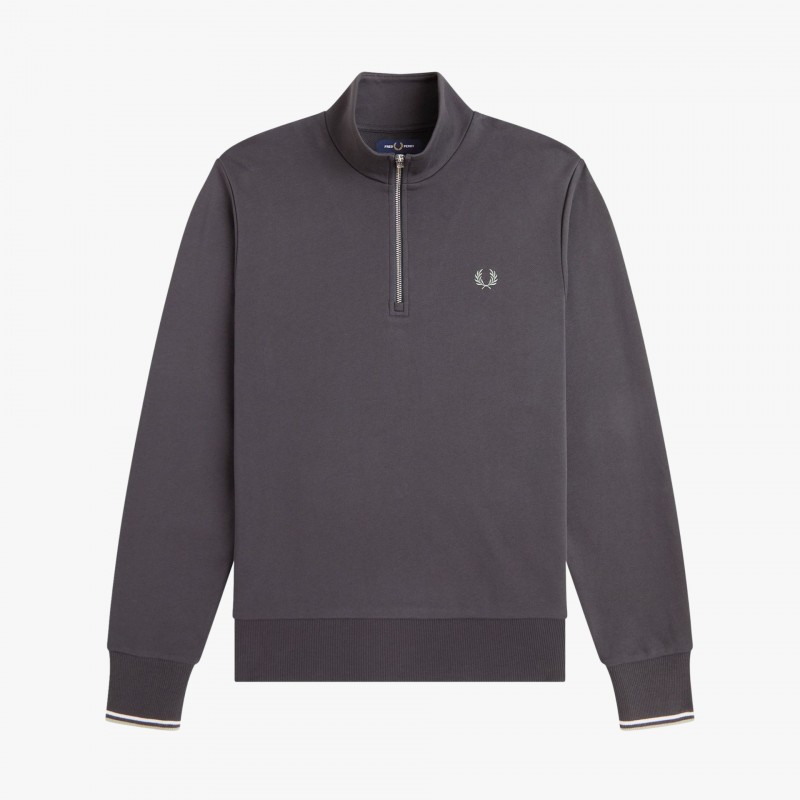 Fred Perry Half Zip - M3574 87A - Fuxia, Urban Tribes United