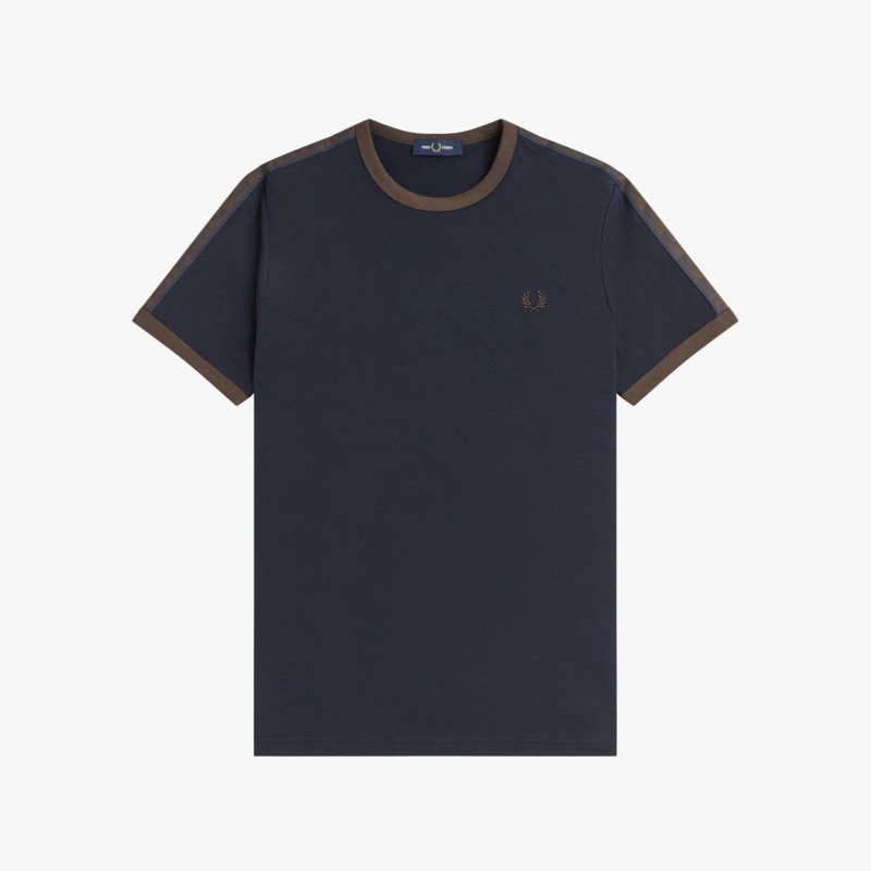 Fred Perry Contrast Tape Ringer - M4613 40A - Fuxia, Urban Tribes United