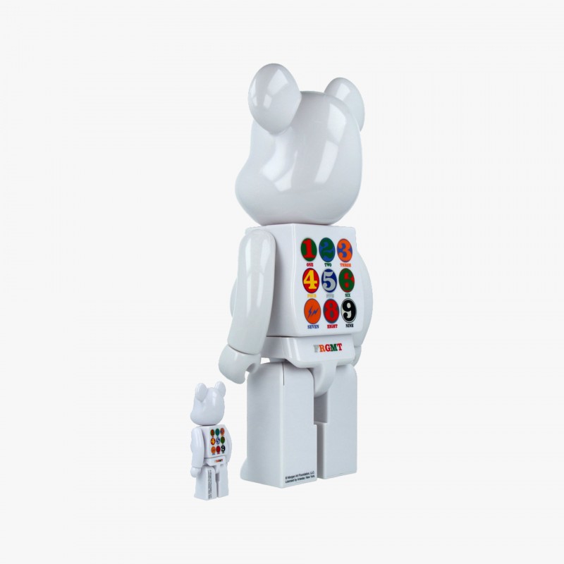 Medicom Toy 100% + 400% Robert Indiana x Fragment Design - BBRCK400 RIXFDW - Fuxia, Urban Tribes United