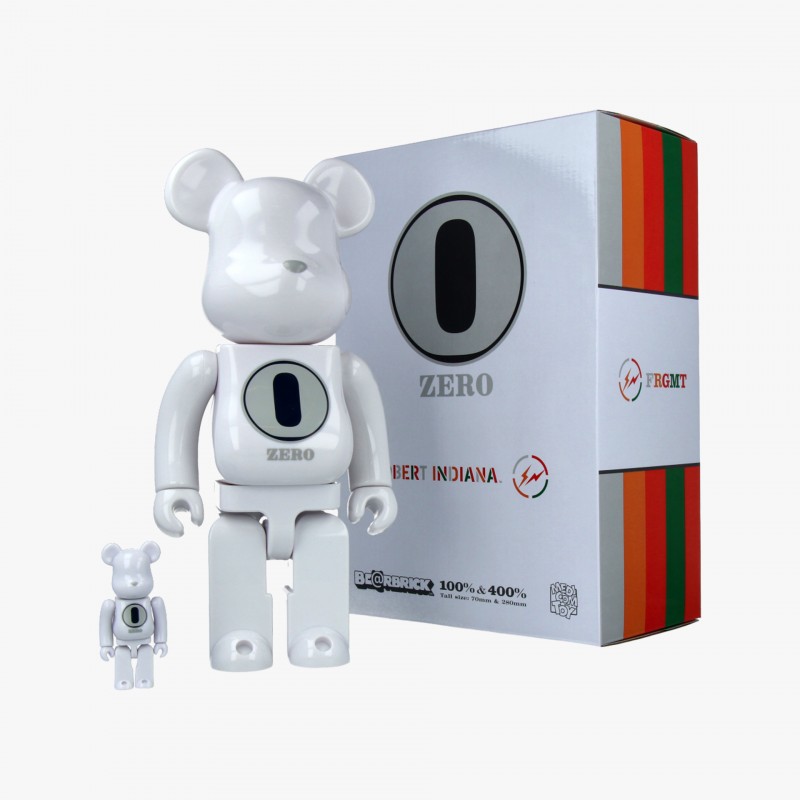 Medicom Toy 100% + 400% Robert Indiana x Fragment Design - BBRCK400 RIXFDW - Fuxia, Urban Tribes United