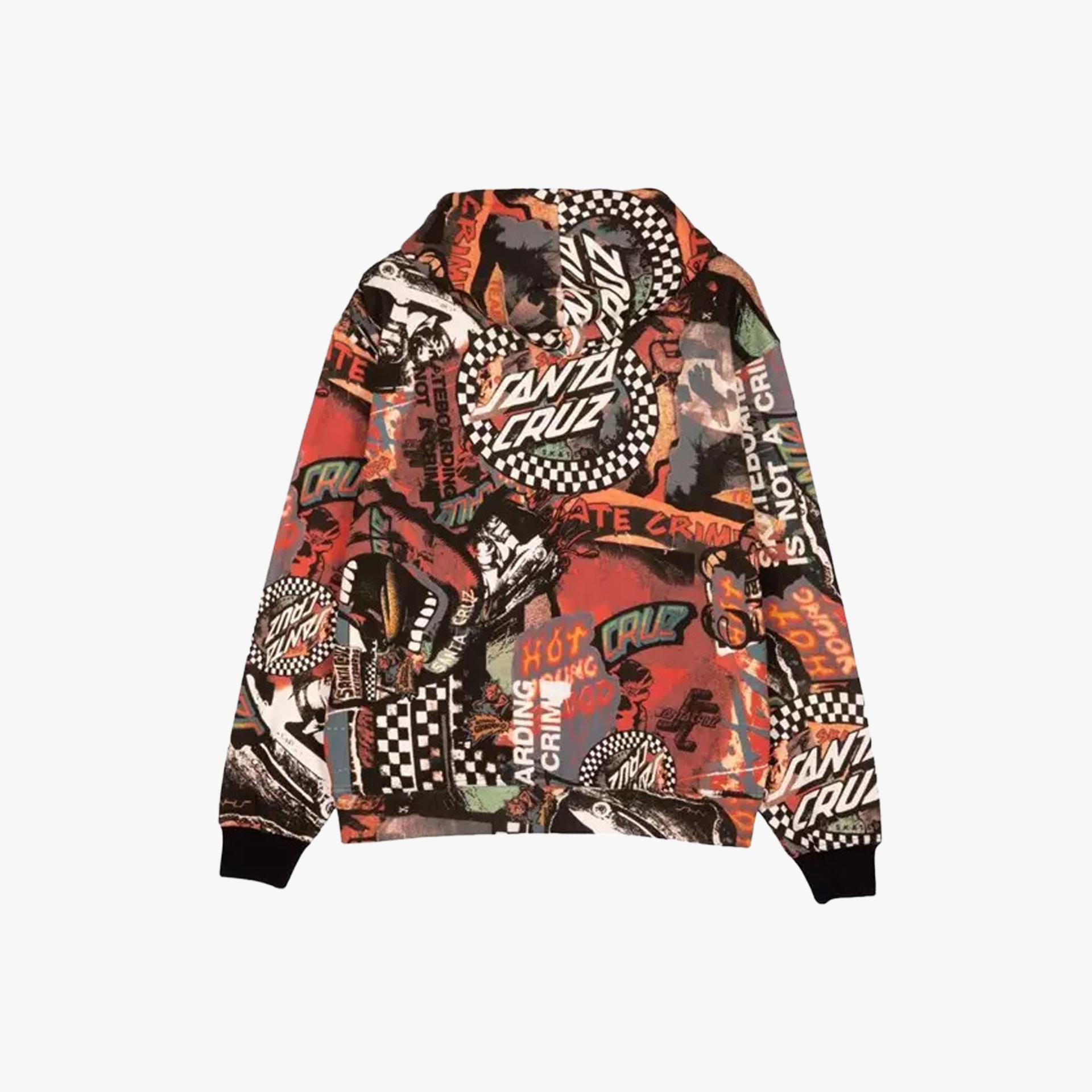 Santa Cruz Collage Zip Hood