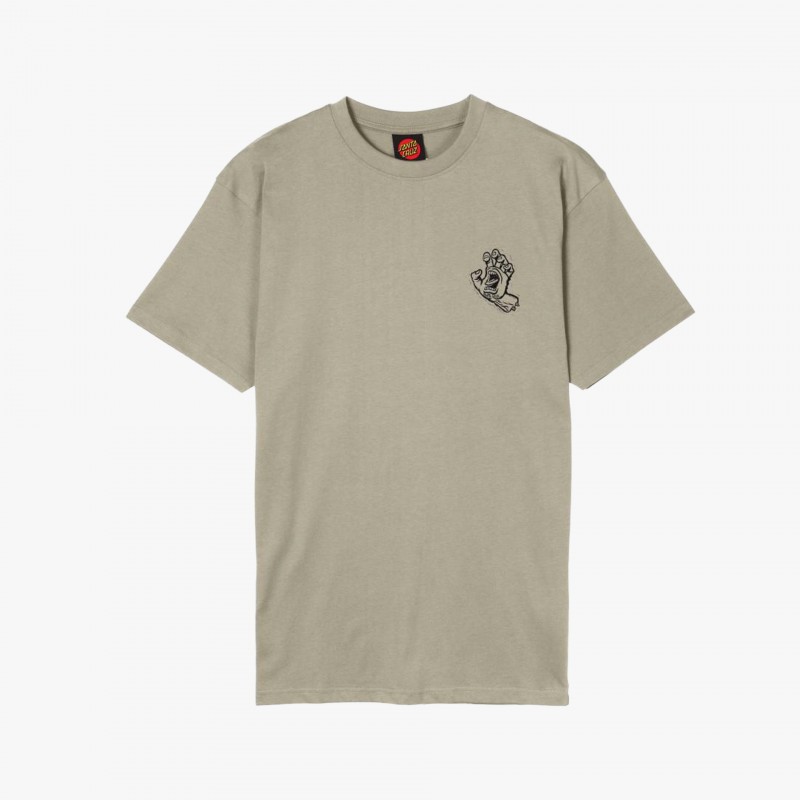 Santa Cruz Stamped Screaming Hand - SCA TEE 13437 - Fuxia, Urban Tribes United